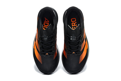 Adidas Adizero Evo SL Running Shoes in Core Black / Impact Orange