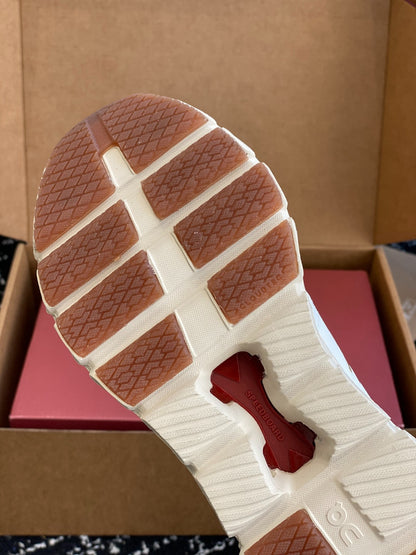 On Cloud X Off White Red Gold Mesh Casual Training Sneakers