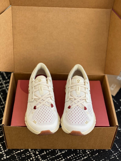 On Cloud X Off White Red Gold Mesh Casual Training Sneakers