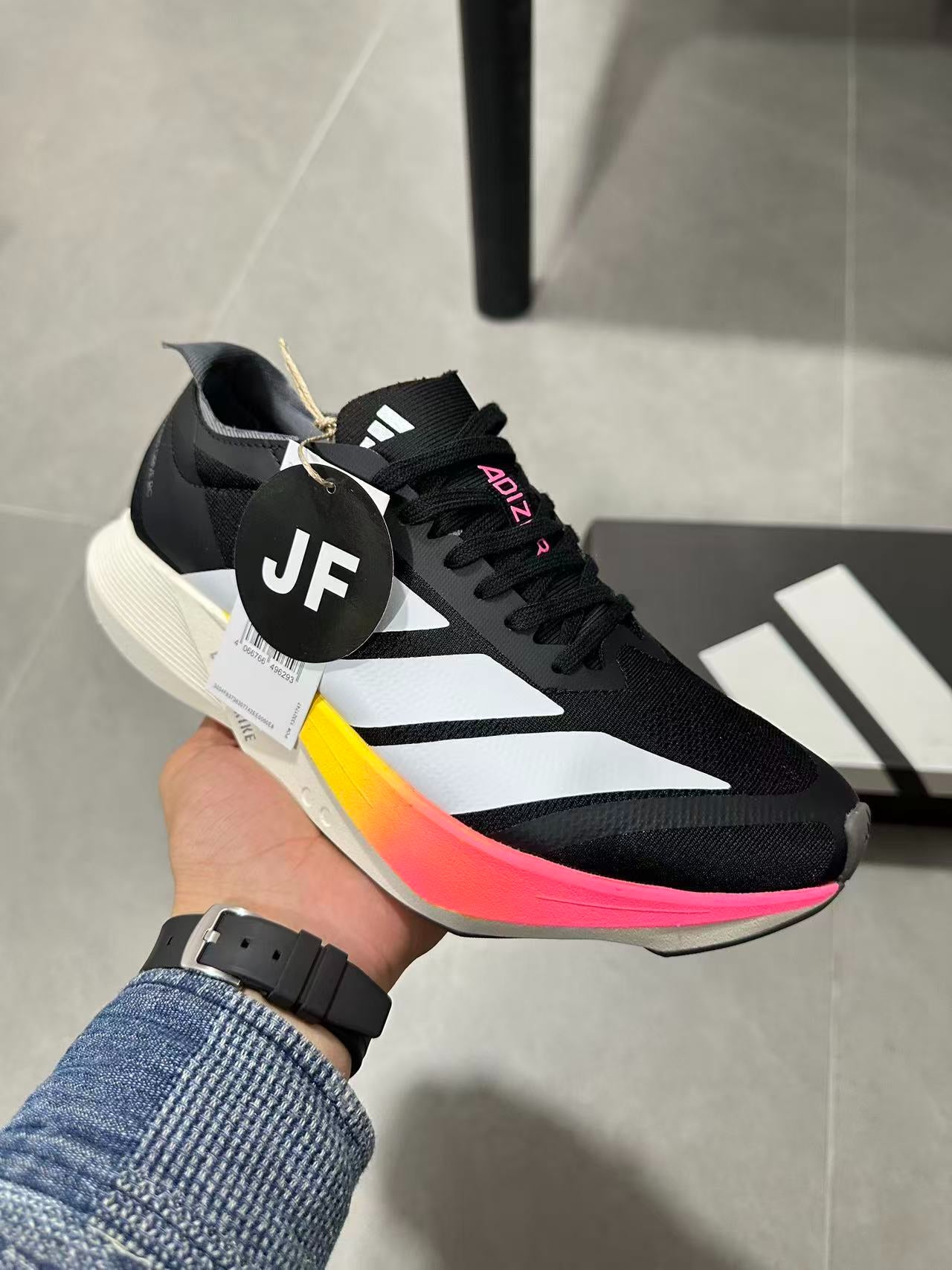 Adidas Adizero Drive RC Running Shoes Black | Pink & White