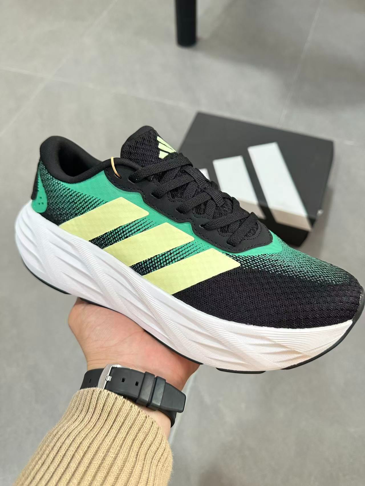 Adidas Adistar 3 Running Shoes Black | Green