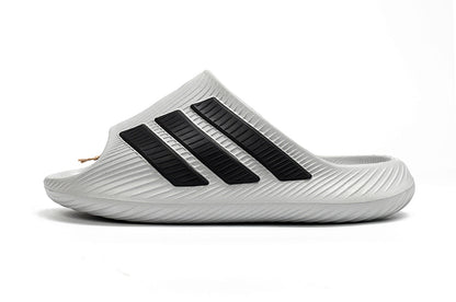 Adidas Purechill Grey Black Open-Toe Recovery Slides IF6766