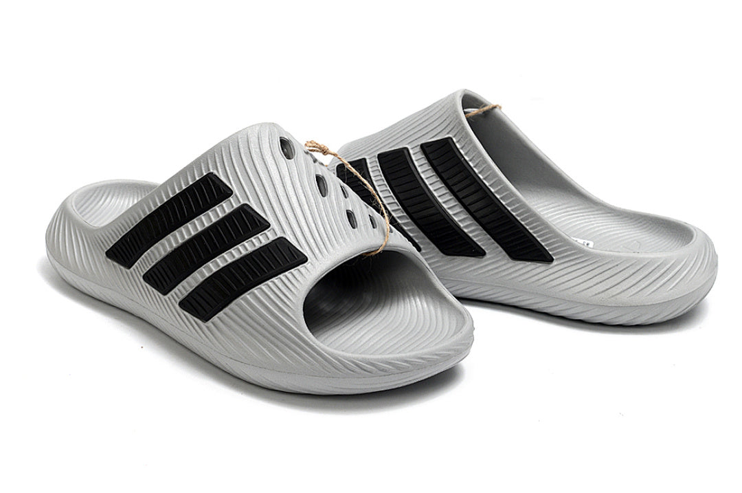 Adidas Purechill Grey Black Open-Toe Recovery Slides IF6766