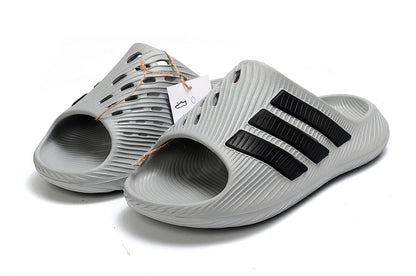 Adidas Purechill Grey Black Open-Toe Recovery Slides IF6766