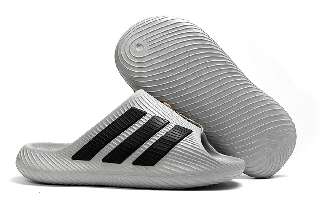 Adidas Purechill Grey Black Open-Toe Recovery Slides IF6766