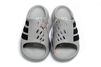 Adidas Purechill Grey Black Open-Toe Recovery Slides IF6766