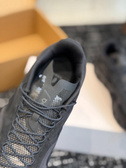 On Cloudnova All Black Full Dark Minimalist All-Day Comfort Cloud Foam Walking Sneakers