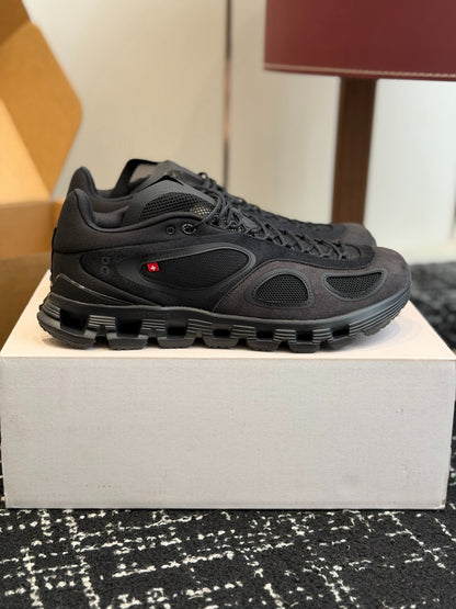 On Cloudnova All Black Full Dark Minimalist All-Day Comfort Cloud Foam Walking Sneakers