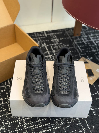 On Cloudnova All Black Full Dark Minimalist All-Day Comfort Cloud Foam Walking Sneakers