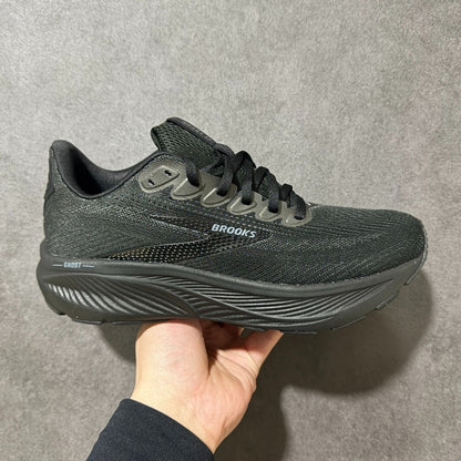 Brooks Ghost 18 Men's Road Running Shoes (Black/Black/Ebony)