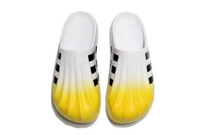Adidas Originals AdiFOM Superstar Mule "White Yellow Gradient" Slip-On Sandals