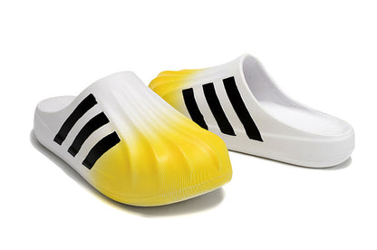 Adidas Originals AdiFOM Superstar Mule "White Yellow Gradient" Slip-On Sandals