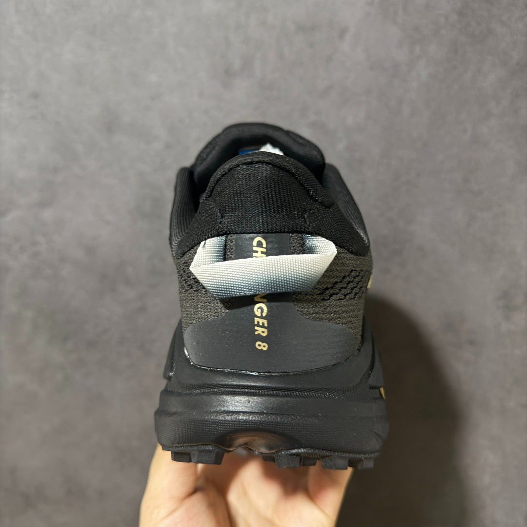 HOKA Challenger 8 All-Terrain Sneakers - Black/Gold