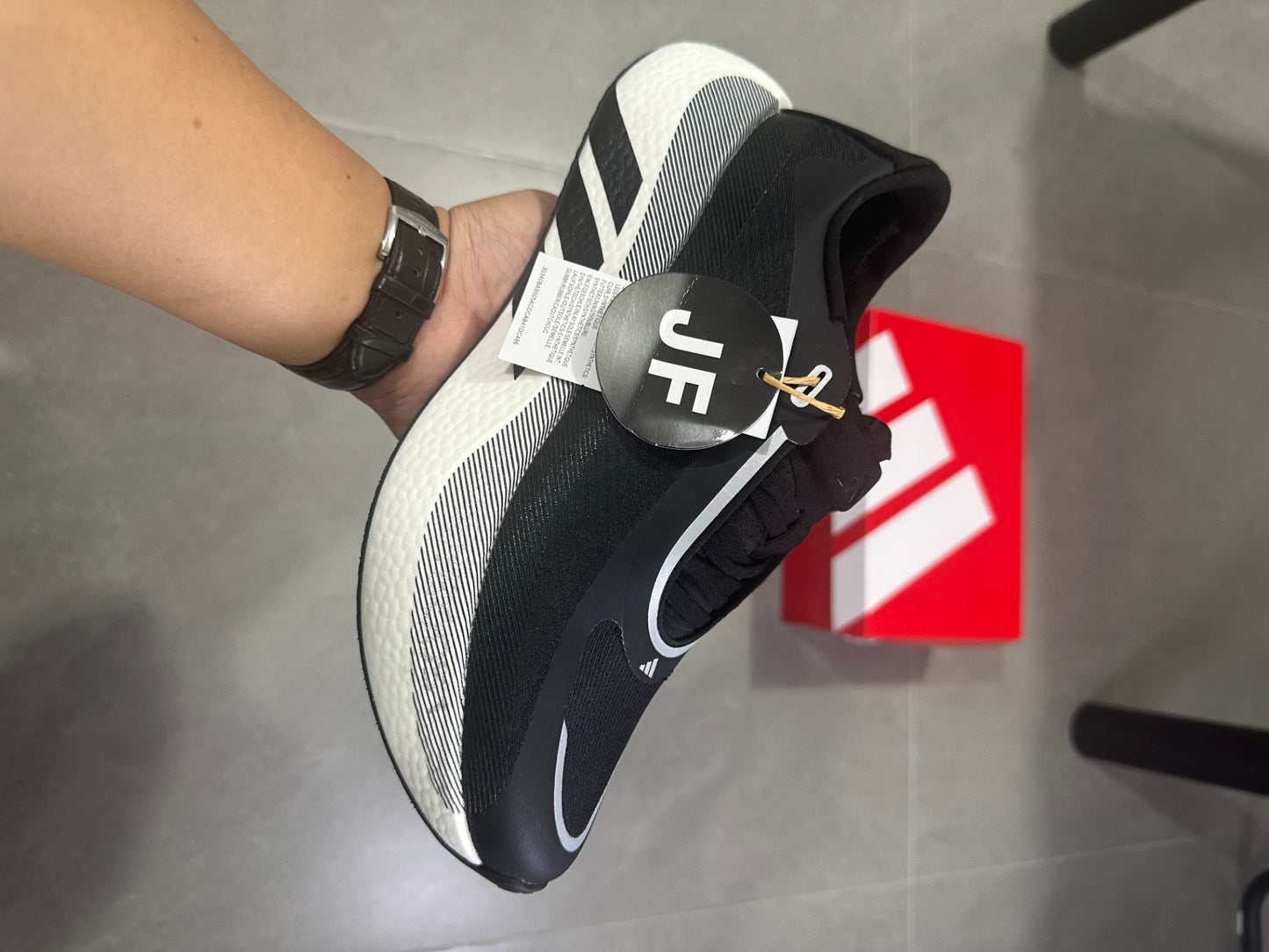 Adidas HYPERBOOST EDGE Running Shoes Black | White