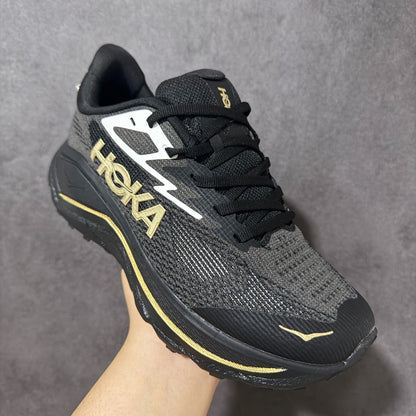 HOKA Challenger 8 All-Terrain Sneakers - Black/Gold