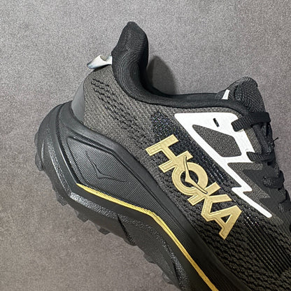 HOKA Challenger 8 All-Terrain Sneakers - Black/Gold