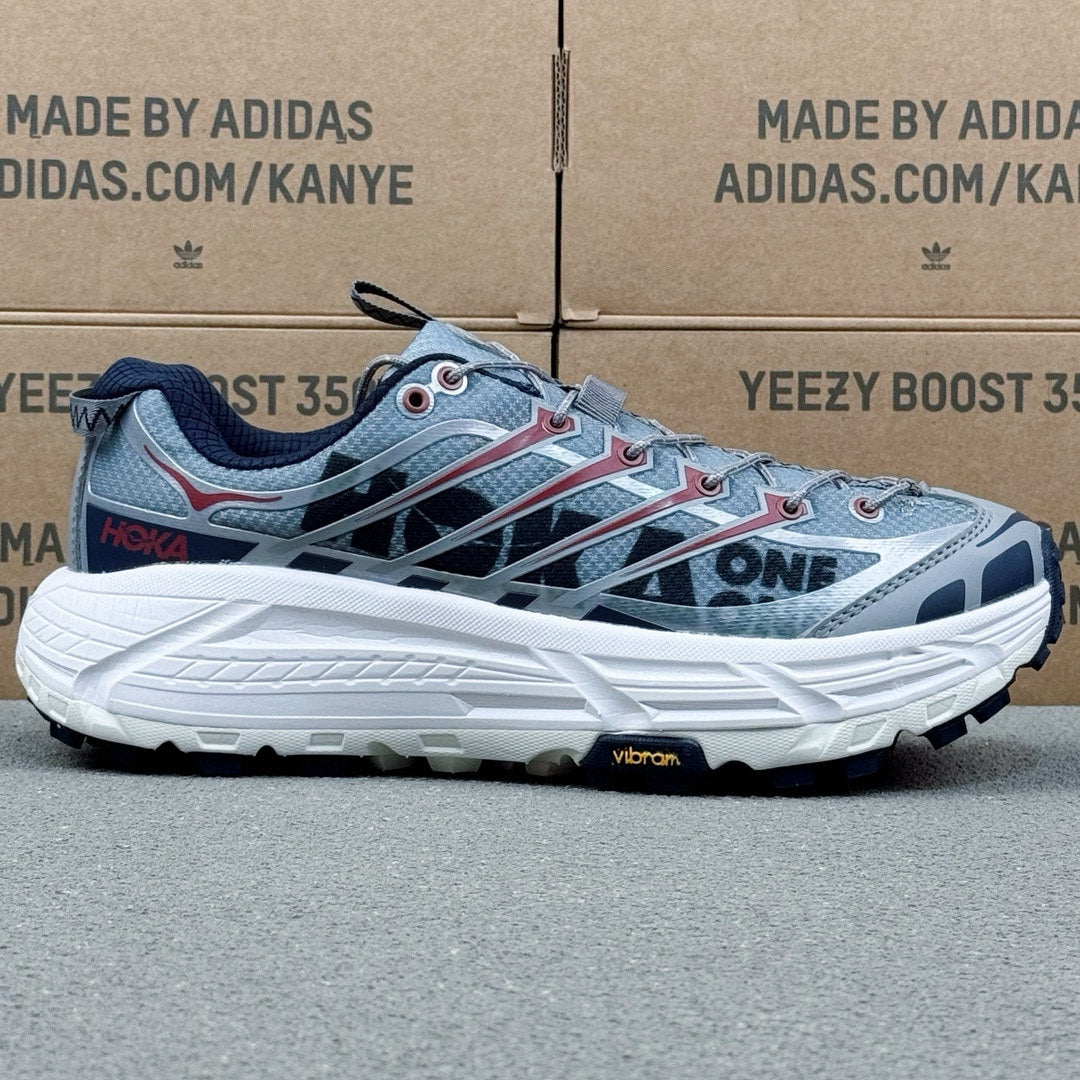 Hoka Mafate Three2 Gray-blue | White