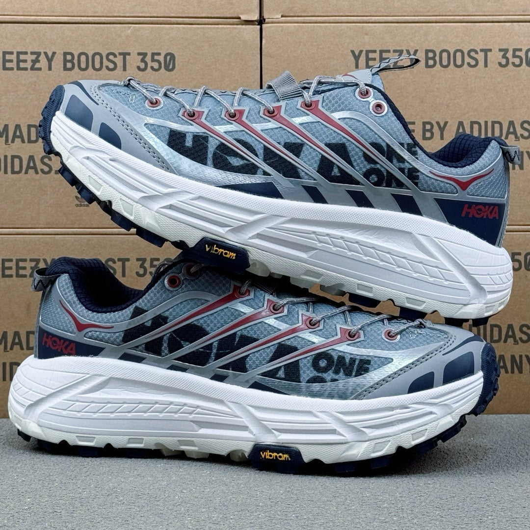 Hoka Mafate Three2 Gray-blue | White