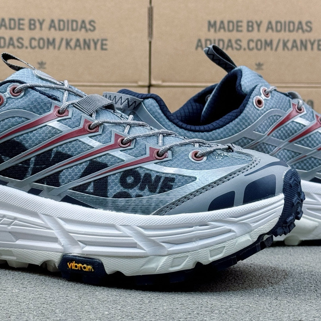 Hoka Mafate Three2 Gray-blue | White