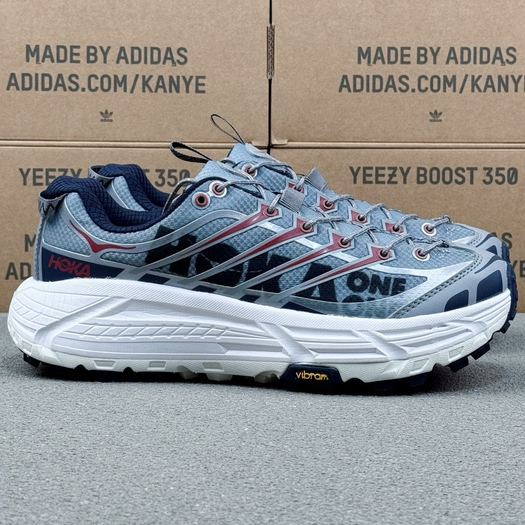 Hoka Mafate Three2 Gray-blue | White