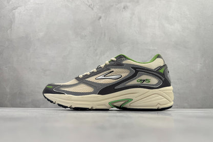 Brooks Adrenaline GTS 4 Retro Running Shoes (White/Black/Green)
