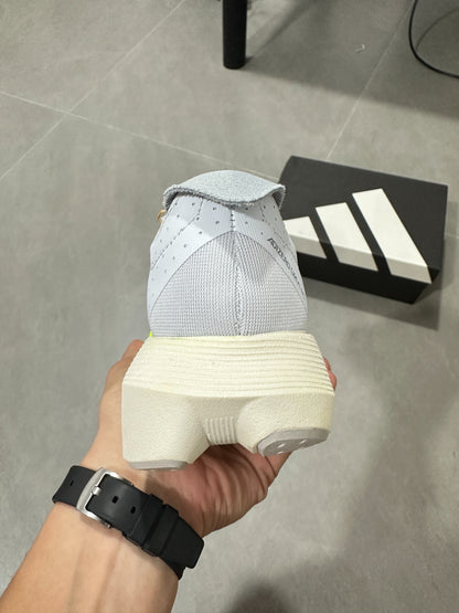 Adidas Duramo Speed (Cloud White / Core Black / Lucid Lemon colorway)