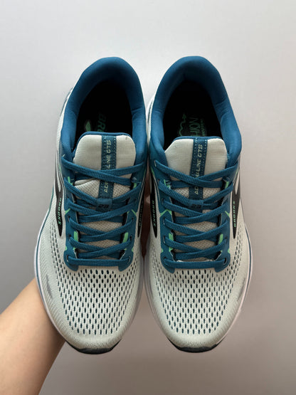 Brooks Men's Adrenaline GTS 23 Supportive Road Running Shoes (Oyster/Deep Teal/Green Gecko)