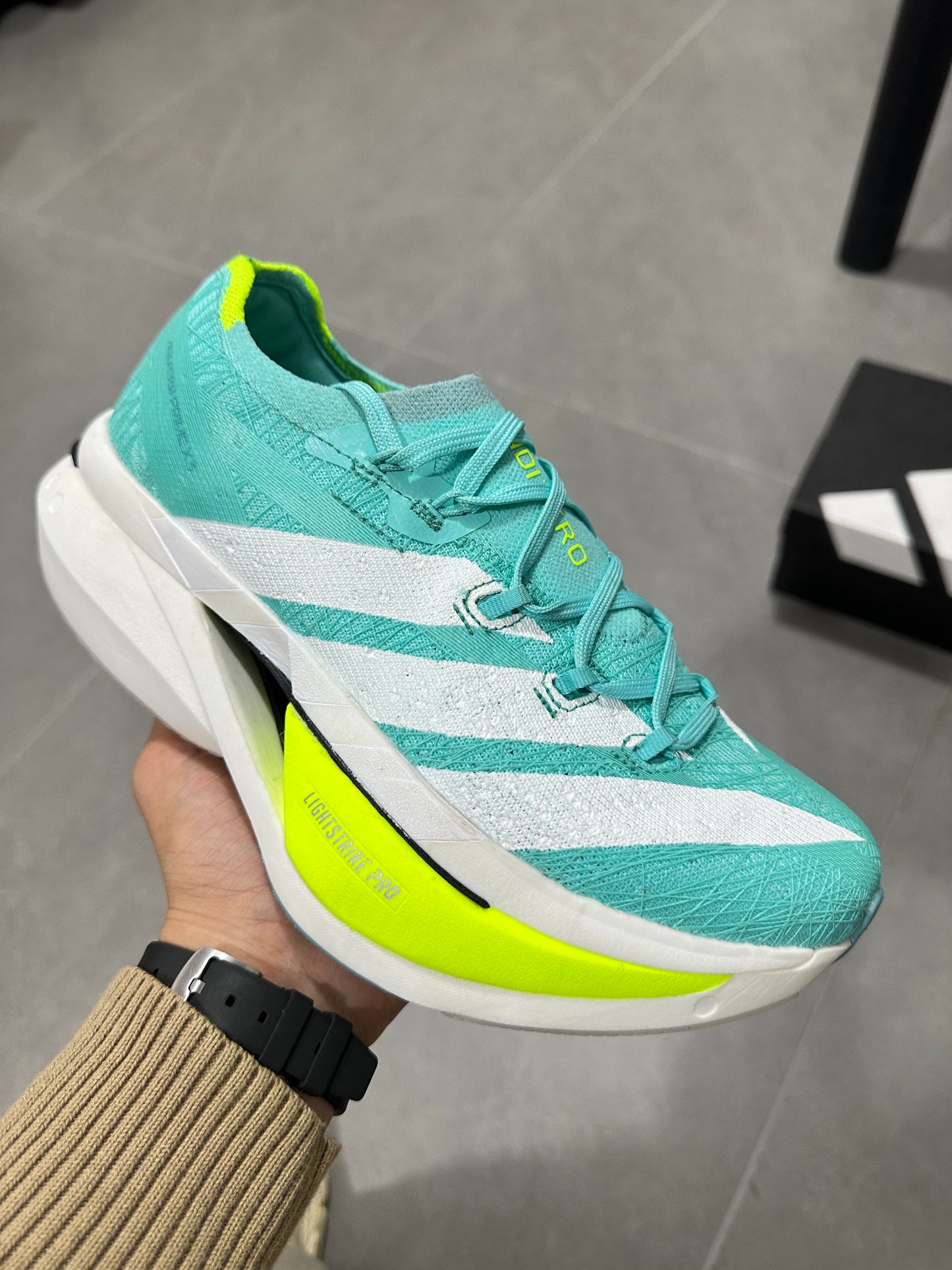 Adidas Adizero Prime X3 Strung Shoes Mint Green