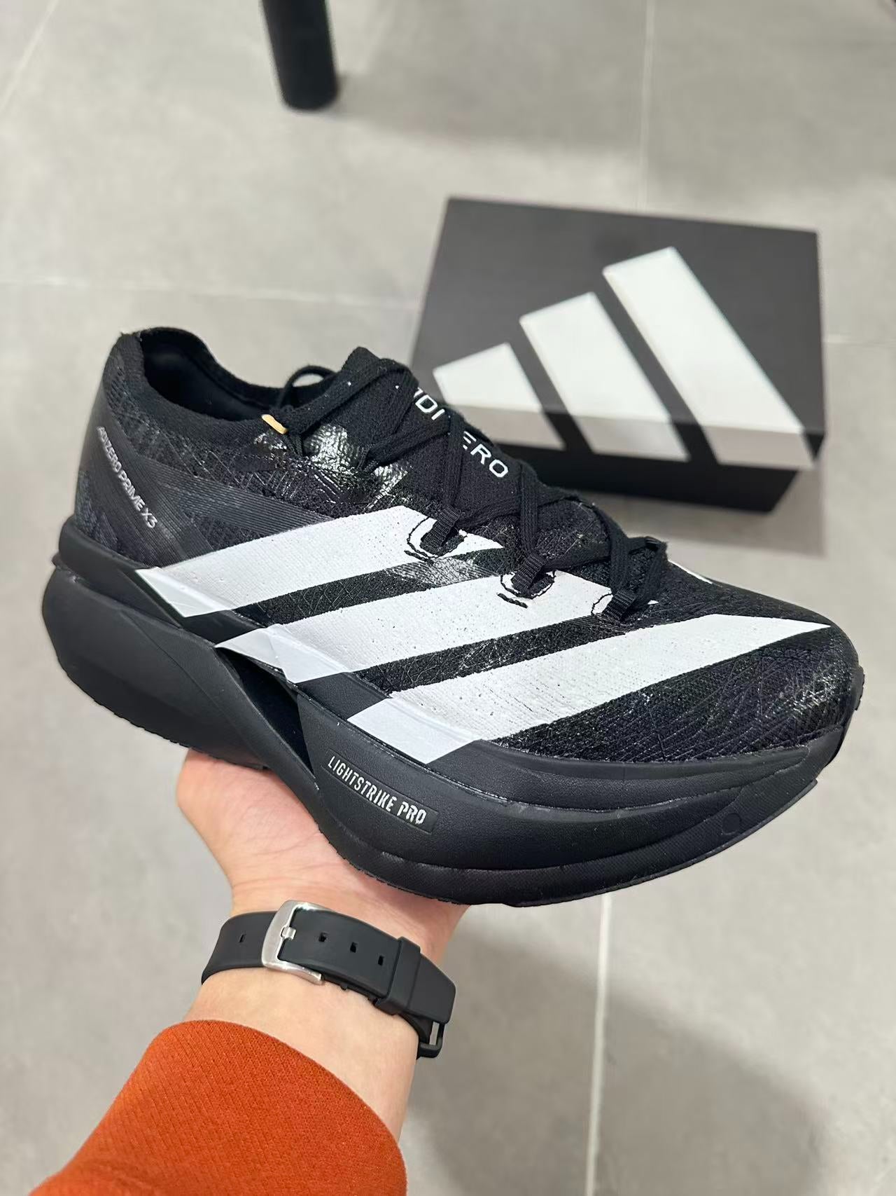 Adidas Adizero Prime X3 Strung Shoes Black|White