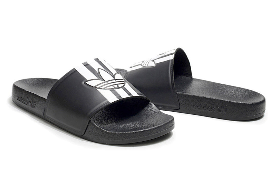 Adidas Originals Adilette Core Black/White Trefoil Slide Sandals GX6972