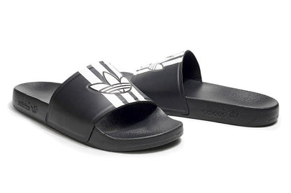 Adidas Originals Adilette Core Black/White Trefoil Slide Sandals GX6972