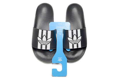 Adidas Originals Adilette Core Black/White Trefoil Slide Sandals GX6972