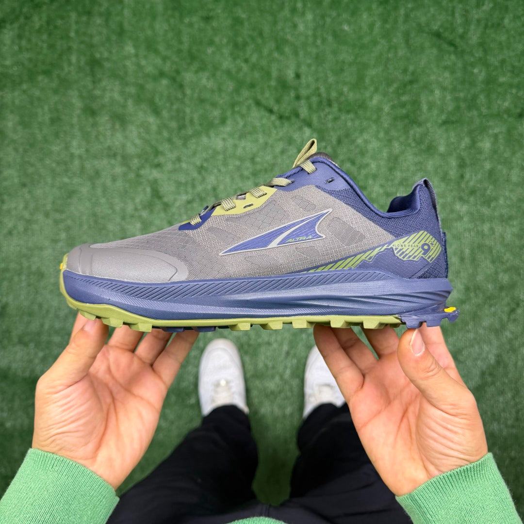 Altra Lone Peak 7 Grey Blue Green Zero Drop Breathable Trail Running Sneakers