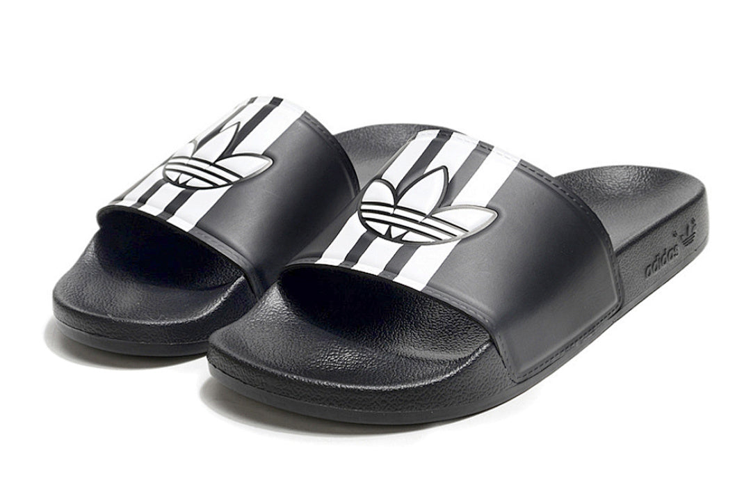 Adidas Originals Adilette Core Black/White Trefoil Slide Sandals GX6972