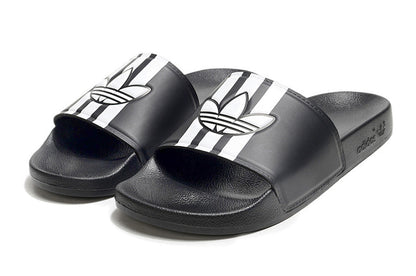 Adidas Originals Adilette Core Black/White Trefoil Slide Sandals GX6972