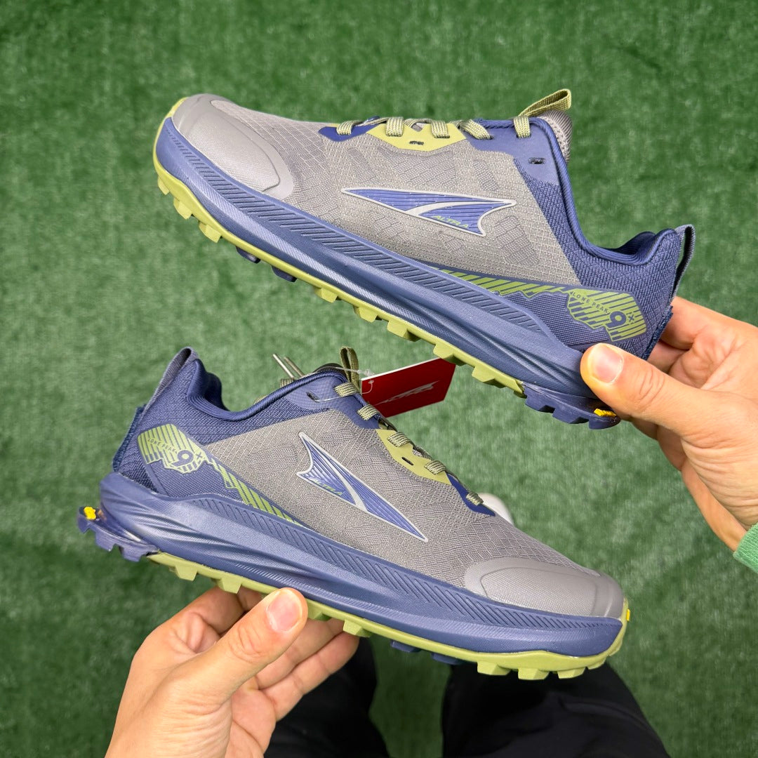 Altra Lone Peak 7 Grey Blue Green Zero Drop Breathable Trail Running Sneakers