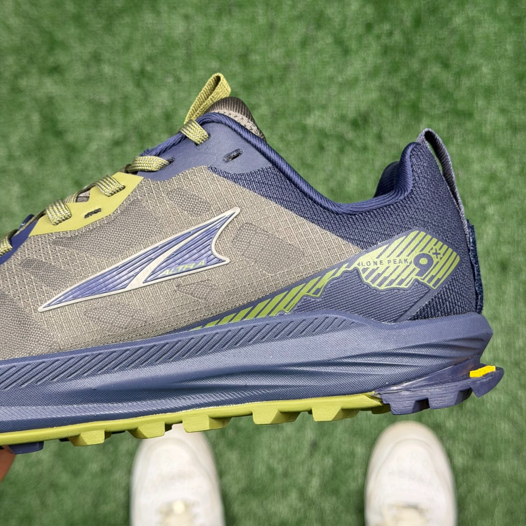 Altra Lone Peak 7 Grey Blue Green Zero Drop Breathable Trail Running Sneakers