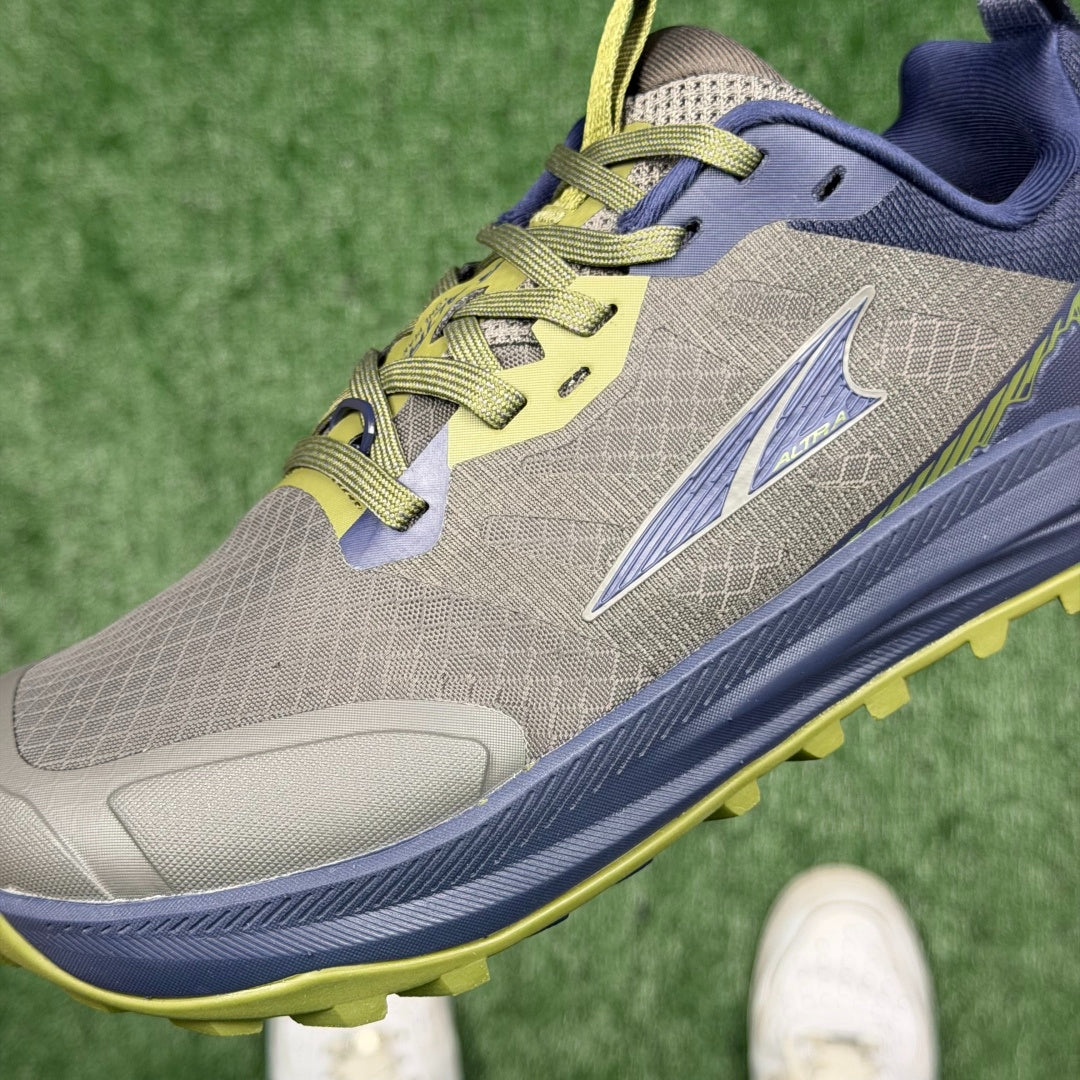 Altra Lone Peak 7 Grey Blue Green Zero Drop Breathable Trail Running Sneakers
