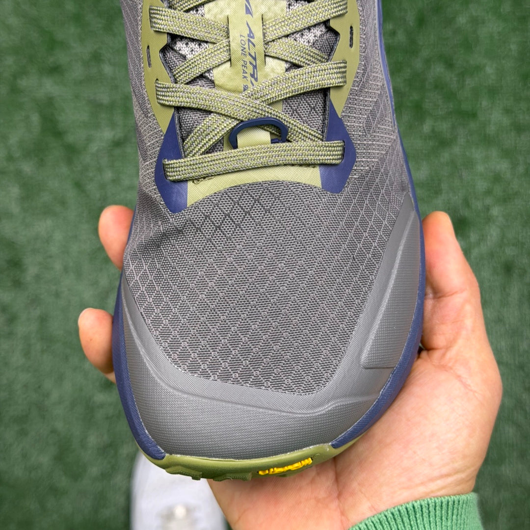 Altra Lone Peak 7 Grey Blue Green Zero Drop Breathable Trail Running Sneakers