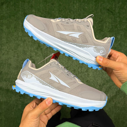 Altra Lone Peak 7 Grey Light Blue Zero Drop Breathable Trail Running Sneakers