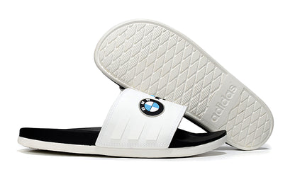 Adidas x BMW M GT3 Adilette Slides White Black Custom-Edition