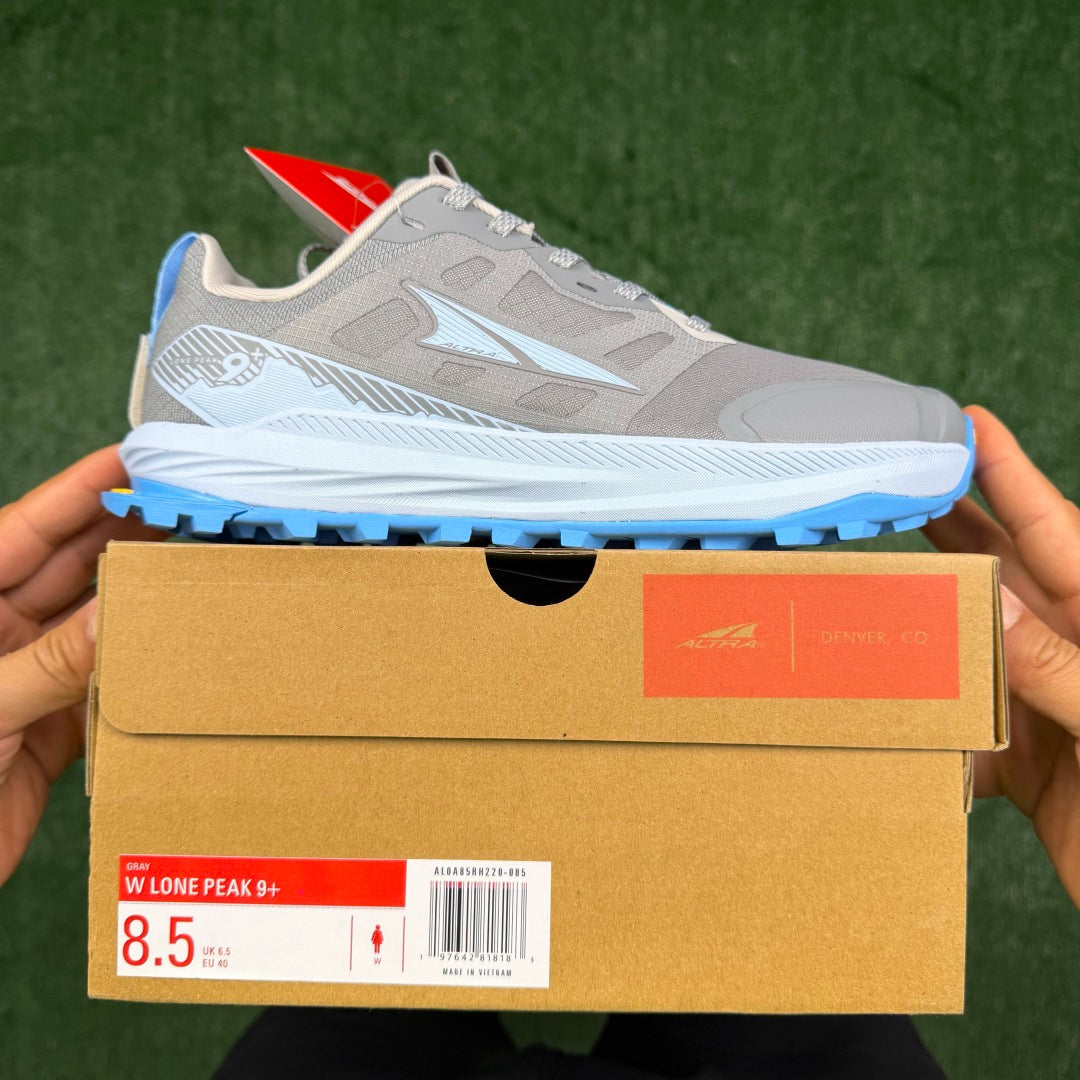 Altra Lone Peak 7 Grey Light Blue Zero Drop Breathable Trail Running Sneakers