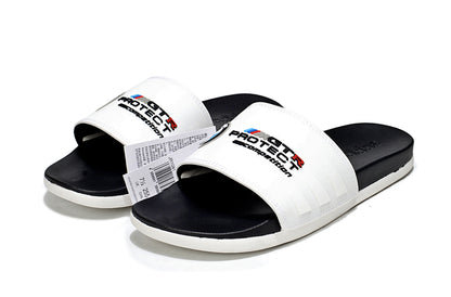 Adidas x BMW M GT3 Adilette Slides White Black Custom-Edition