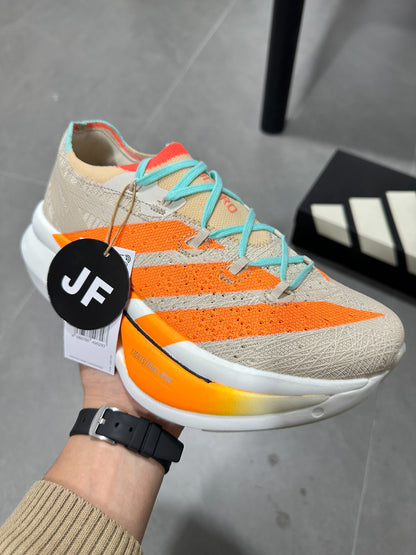 Adidas Adizero Prime X3 Strung Shoes Beige | Orange