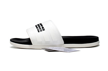 Adidas x Mercedes-Benz Adilette Slides White Black Custom-Edition