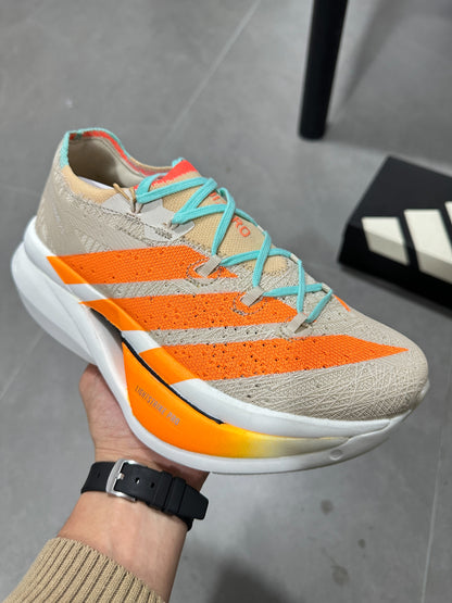 Adidas Adizero Prime X3 Strung Shoes Beige | Orange
