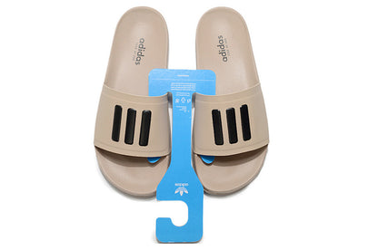 Adidas Originals Adilette Nude/Black 3-Stripes Slide Sandals IF5717