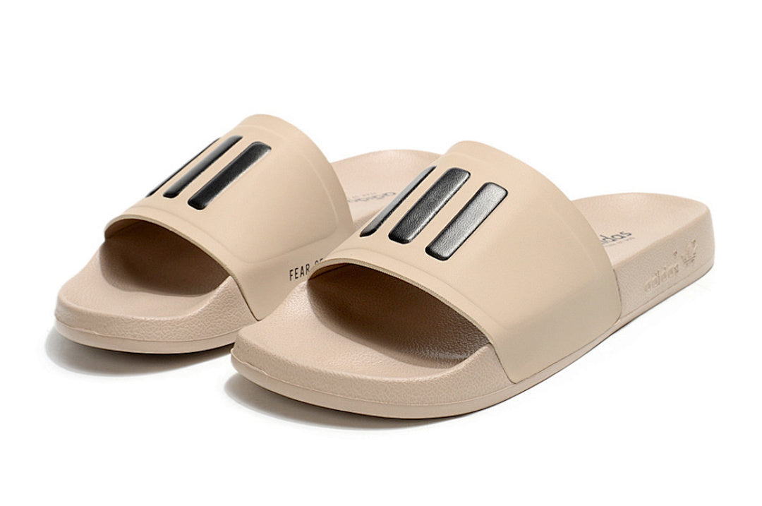 Adidas Originals Adilette Nude/Black 3-Stripes Slide Sandals IF5717
