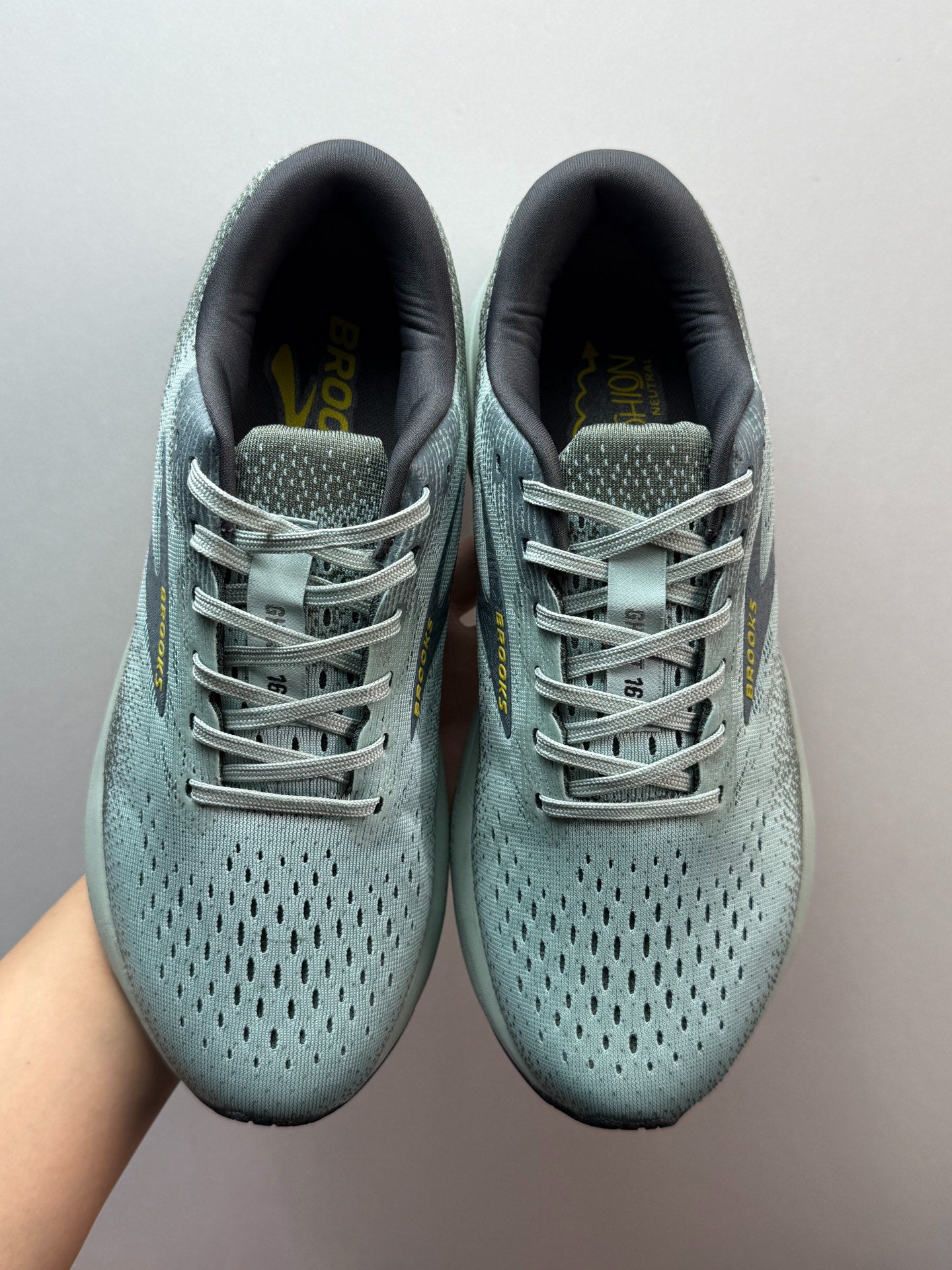 Brooks Men's Ghost 16 Road Running Shoes (Cloud/Grey/Gold)