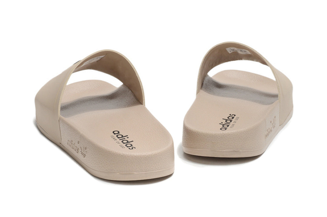 Adidas Originals Adilette Nude/Black 3-Stripes Slide Sandals IF5717